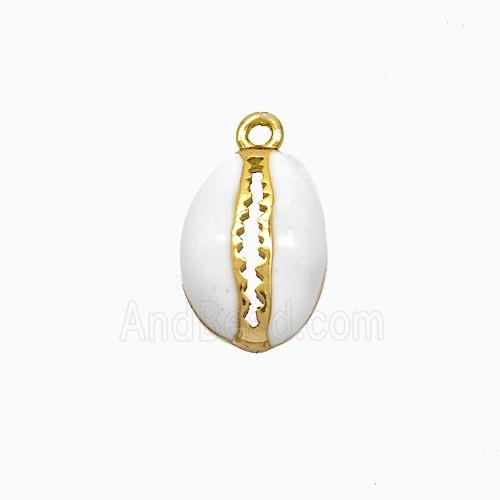 Enamel Copper Pendant Gold Plated
