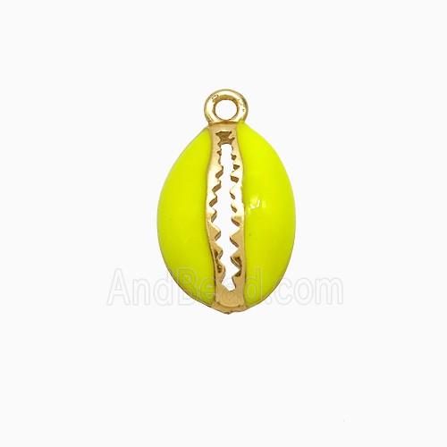 Enamel Copper Pendant Gold Plated