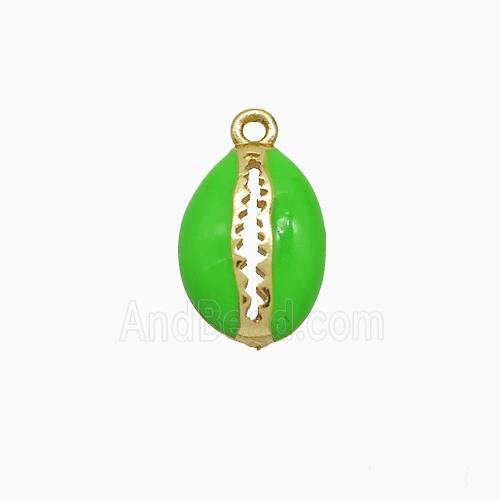 Enamel Copper Pendant Gold Plated
