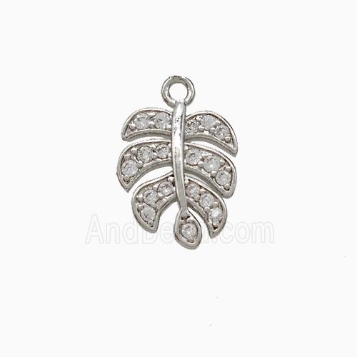 Copper Pendant Pave Zircon, Gold Plated