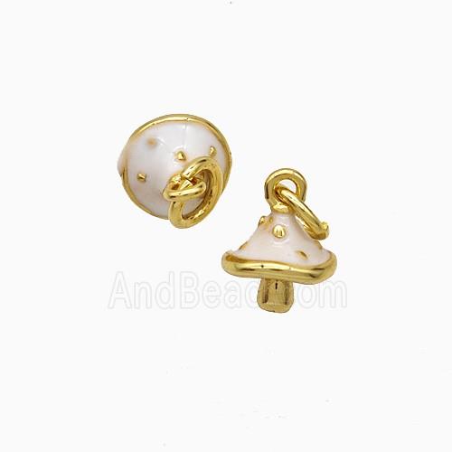 Copper Pendant Pave Zircon, Gold Plated