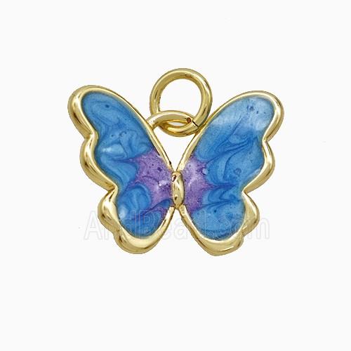Copper Pendant Pave Zircon, Gold Plated