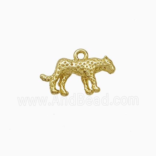 Copper Pendant Pave Zircon, Gold Plated