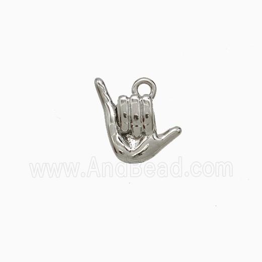 Copper Pendant Pave Zircon, Gold Plated