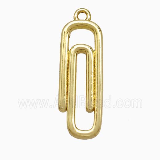 Copper Pendant, Gold Plated
