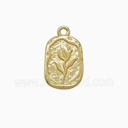 Copper Pendant, Gold Plated
