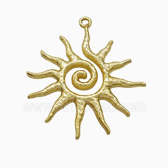 Copper Pendant, Gold Plated