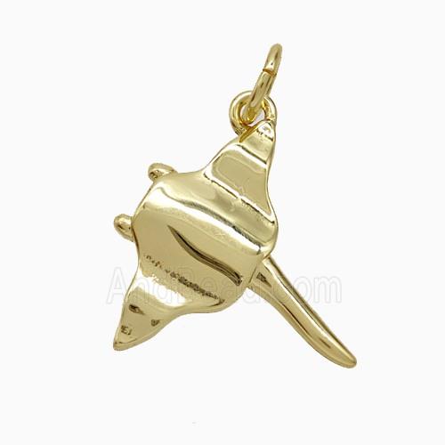 Copper Pendant, Gold Plated