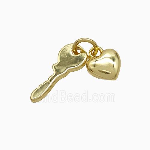 Copper Pendant, Gold Plated