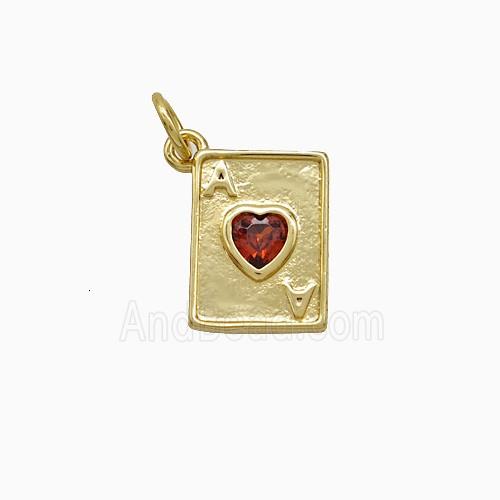Copper Pendant, Gold Plated