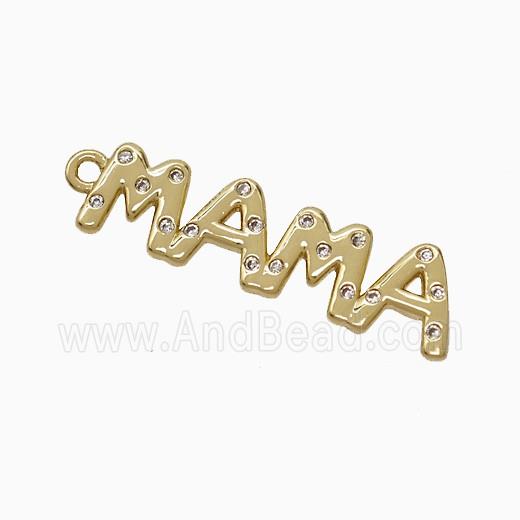 Copper Pendant, Gold Plated