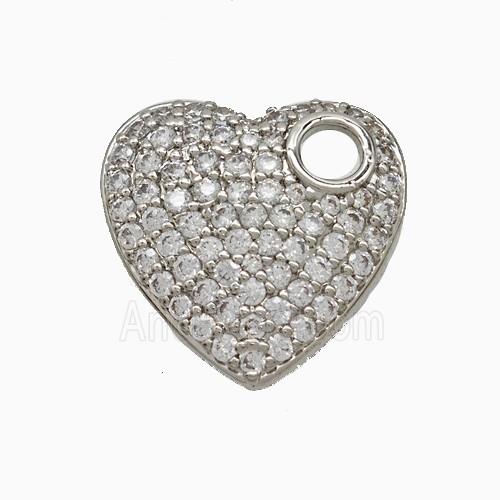 Copper Pendant Pave Zircon, Gold Plated