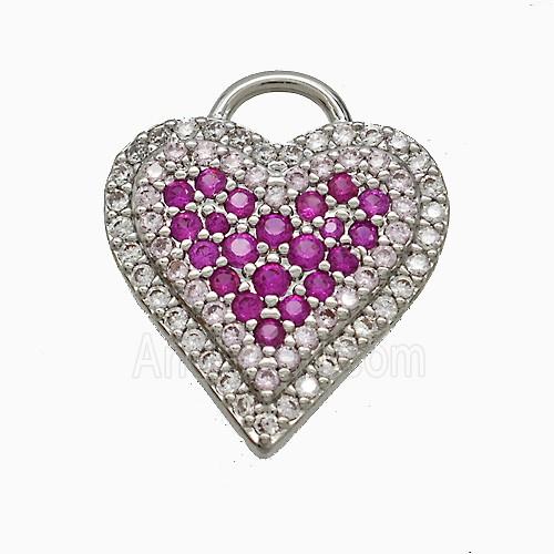 Copper Pendant Pave Zircon, Gold Plated