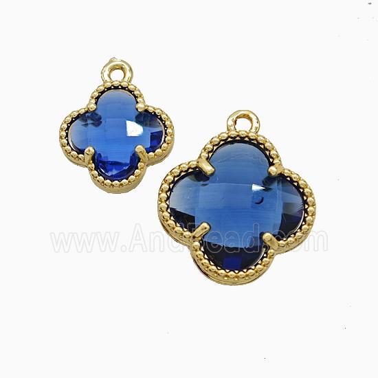 Copper Pendant Pave Zircon, Gold Plated