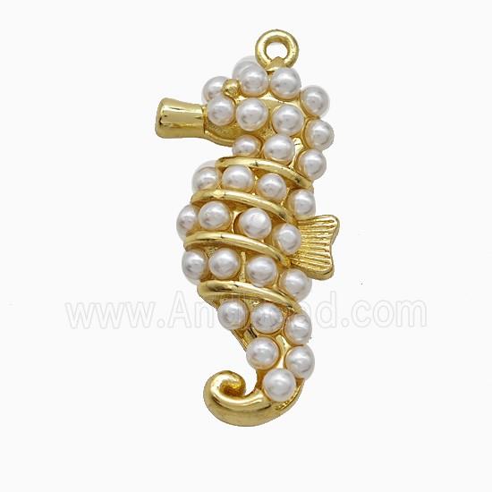 Copper Pendant Pave Zircon, Gold Plated