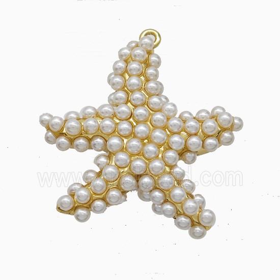 Copper Pendant Pave Zircon, Gold Plated