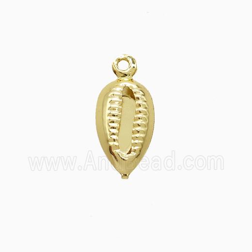 Copper Conch Shell Pendant Gold Plated