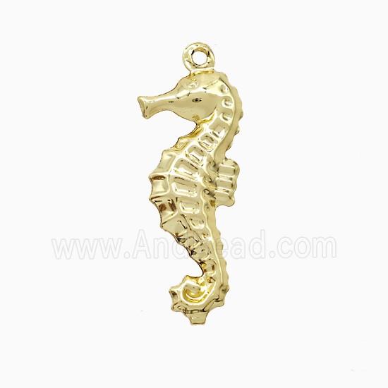 Copper Seahorse Pendant Gold Plated