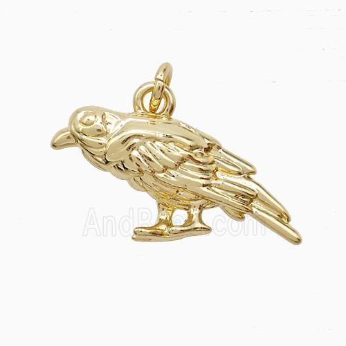 Copper Birds Pendant Gold Plated
