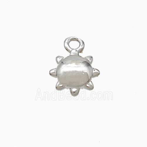 Copper Pendant Pave Zircon, Gold Plated
