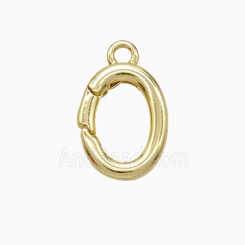 Copper Carabiner Clasp Gold Plated