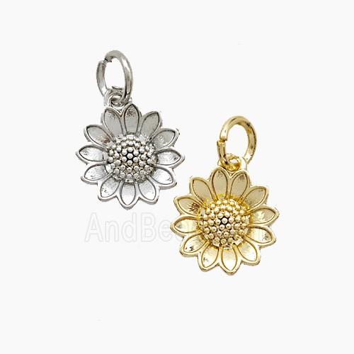 Copper Sunflower Pendant Mixed