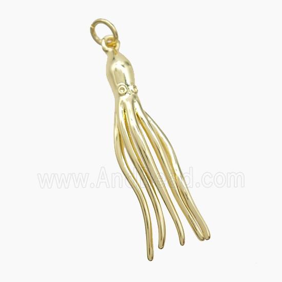 Copper Pendant, Gold Plated