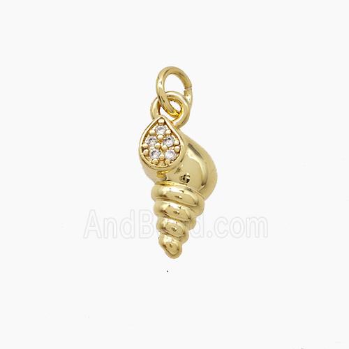 Copper Pendant, Gold Plated