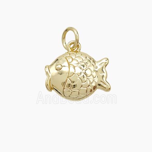 Copper Pendant, Gold Plated