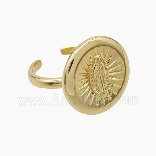 Copper Ring, Gold Plated