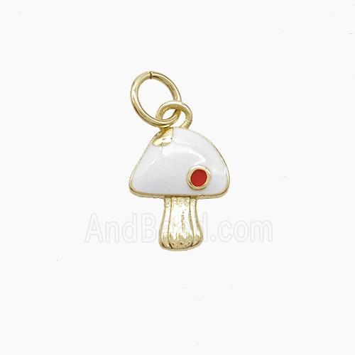 Enamel Copper Pendant, Gold Plated