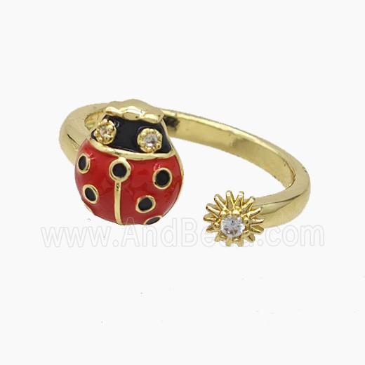 Copper Pendant Pave Zircon, Gold Plated