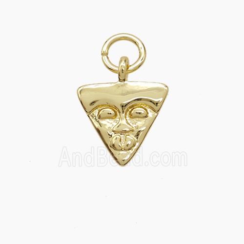 Copper Pendant, Gold Plated