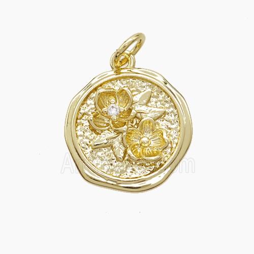 Copper Pendant, Gold Plated