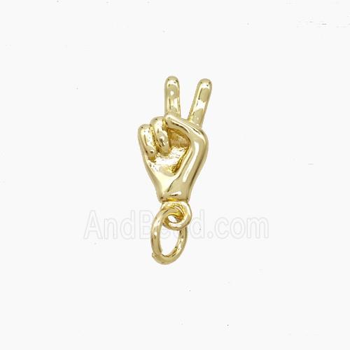 Copper Pendant, Gold Plated