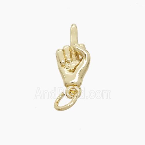 Copper Pendant, Gold Plated