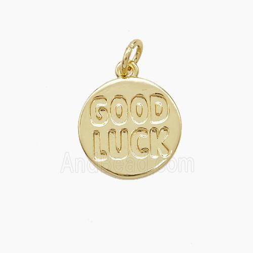 Copper Pendant, Gold Plated