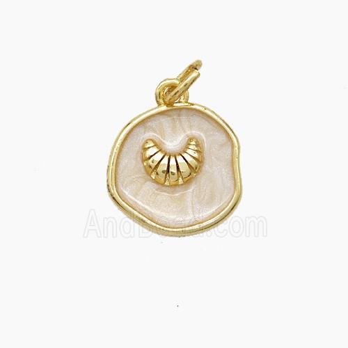 Copper Pendant, Gold Plated