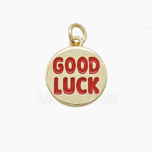 Copper Pendant, Gold Plated