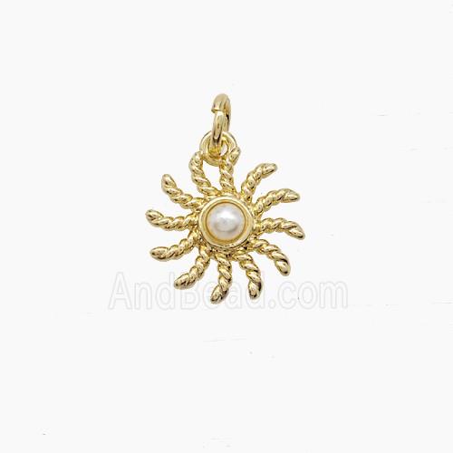Copper Pendant, Gold Plated