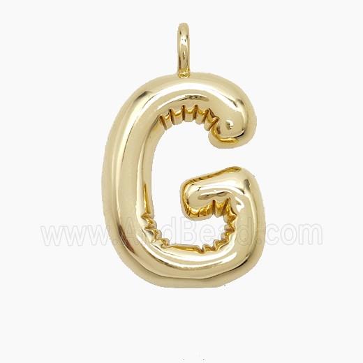 Copper Letter-G Pendant Gold Plated