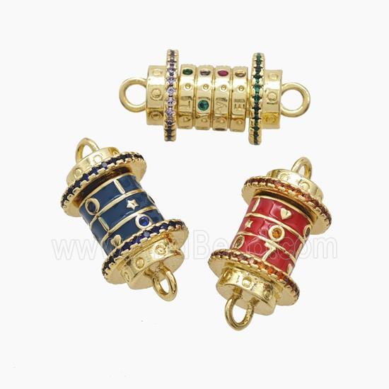 Enamel Copper Connector, Gold Plated
