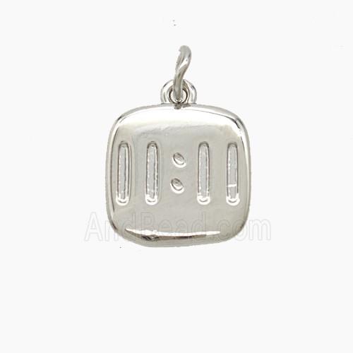 Copper Number Pendant Double Eleven 11 Platinum Plated