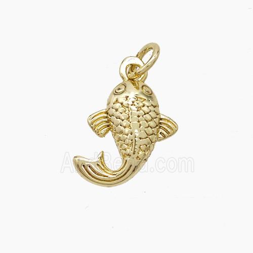 Copper Fish Pendant Gold Plated