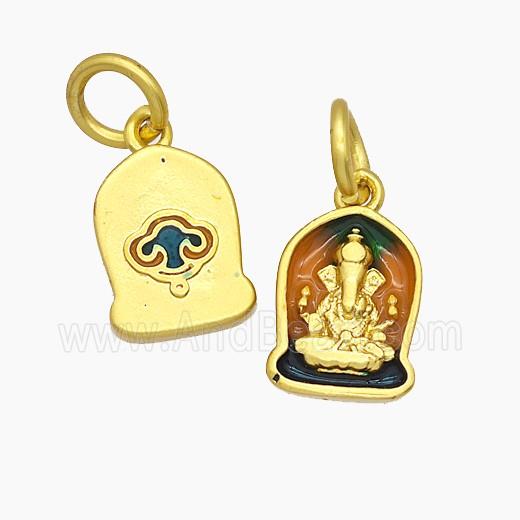 Copper Pendant, Gold Plated