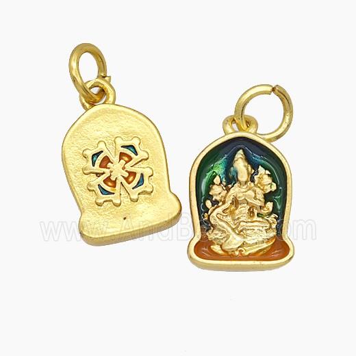 Copper Pendant, Gold Plated