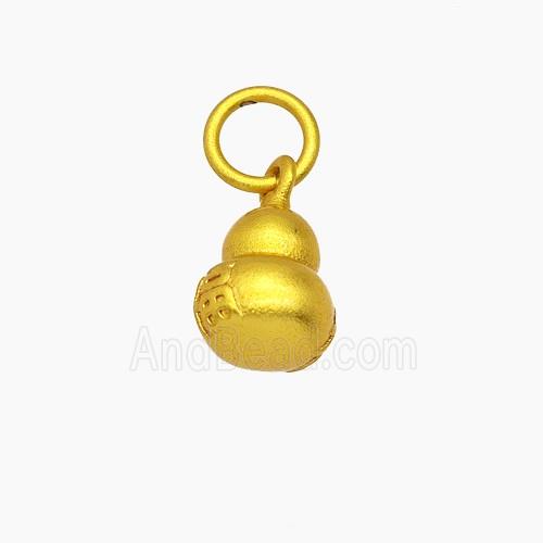 Copper Pendant Pave Zircon, Gold Plated