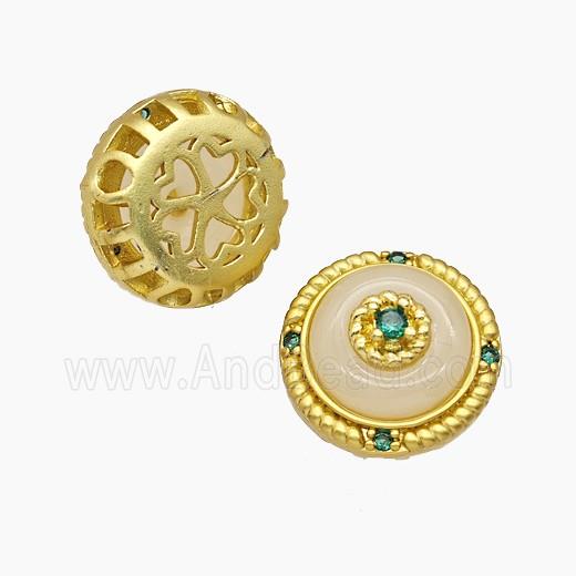 Copper Bead, Gold Plated