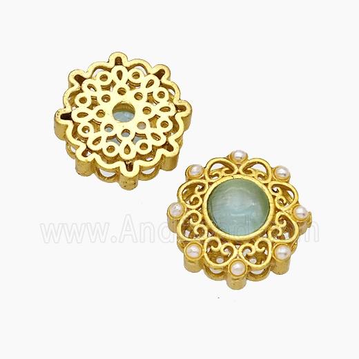Copper Bead, Gold Plated