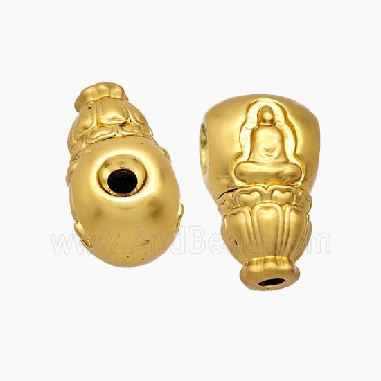 Tibetan Style Copper Guru Beads Buddha Gold Plated